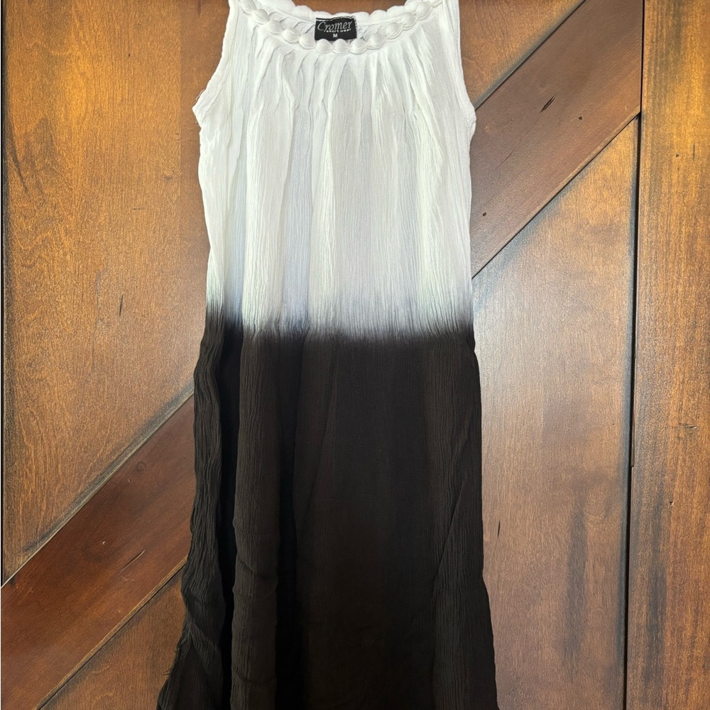 Cromer White Sleeveless Dress/Beach Coverup